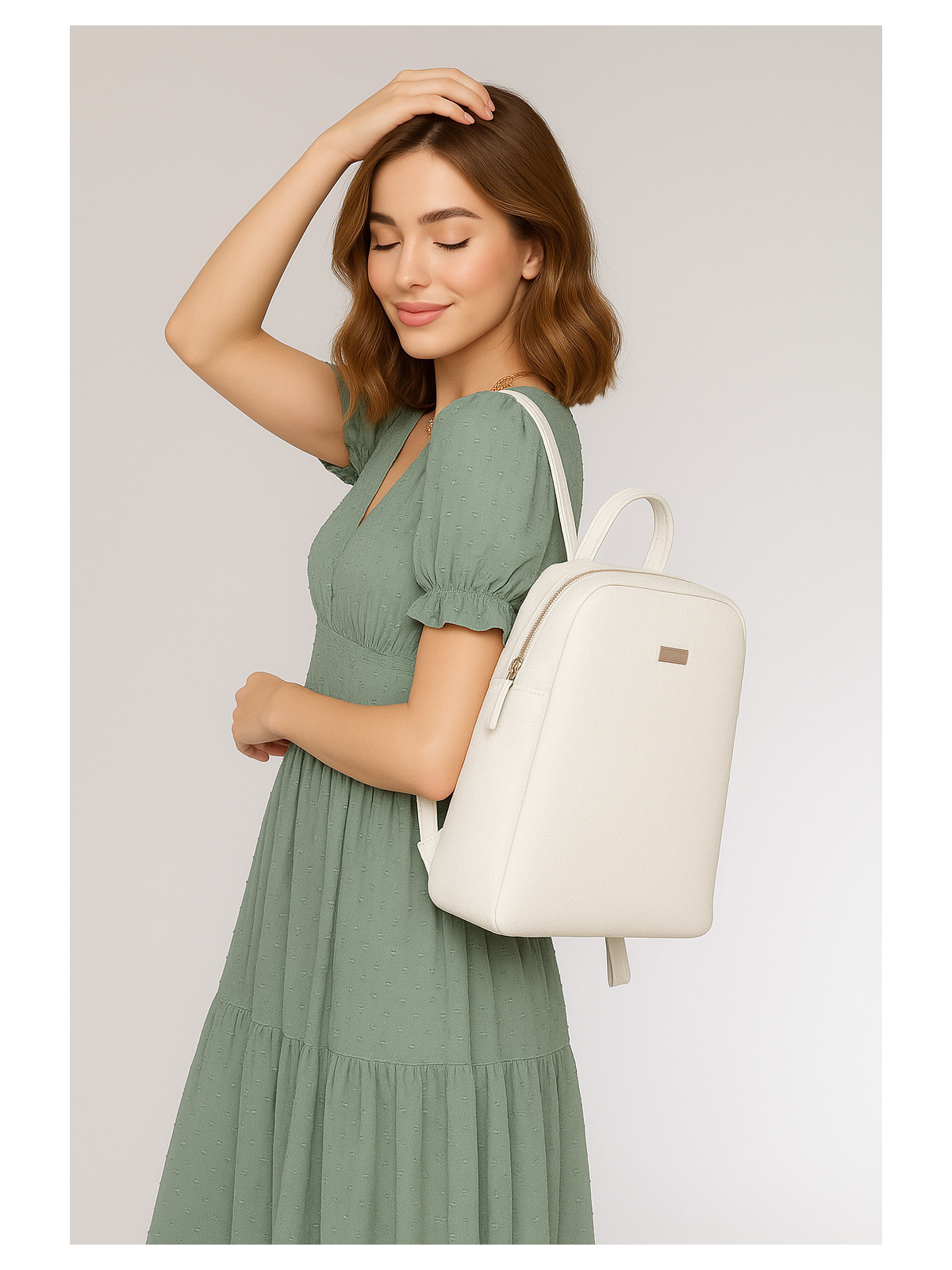 Modny plecak damski ze skóry naturalnej