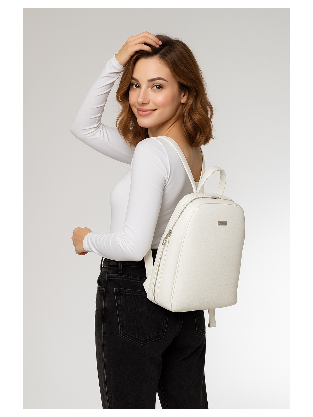 Modny plecak damski ze skóry naturalnej