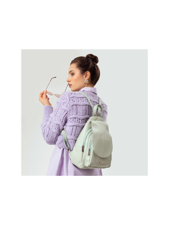 Modny plecak damski ze skóry naturalnej