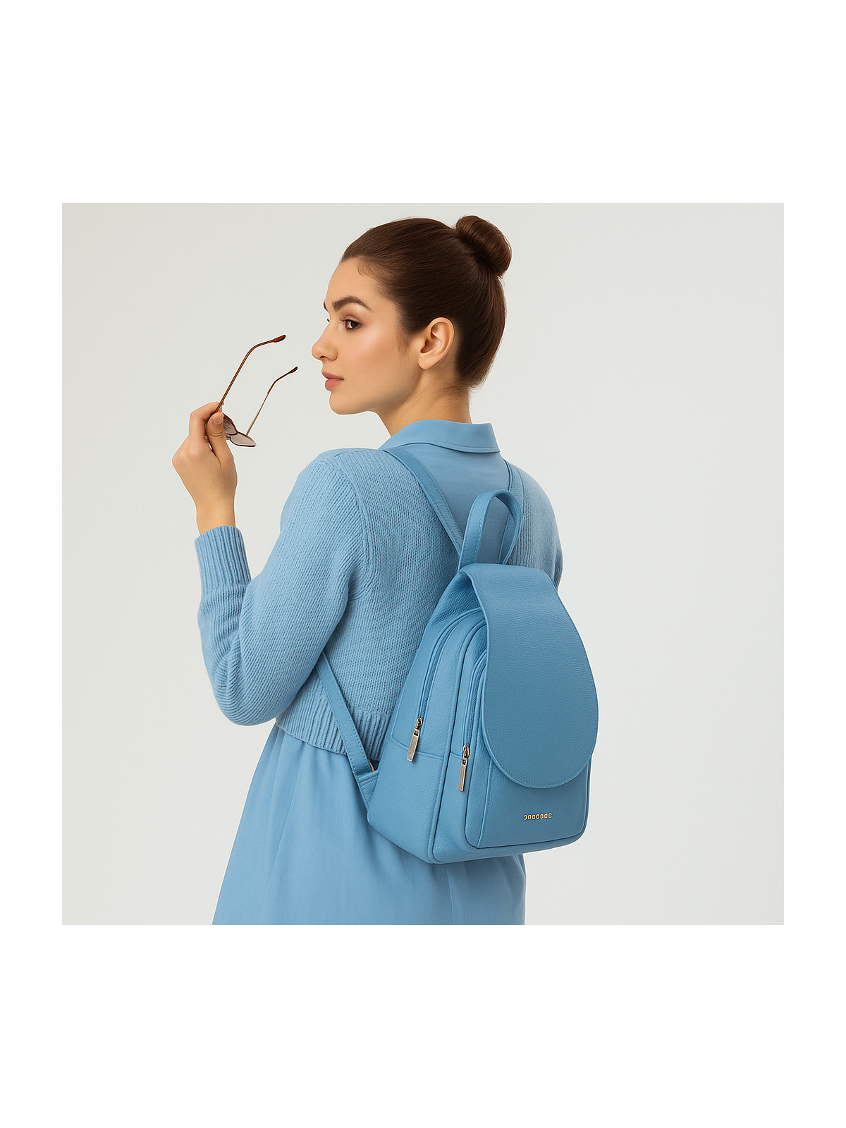 Modny plecak damski ze skóry naturalnej