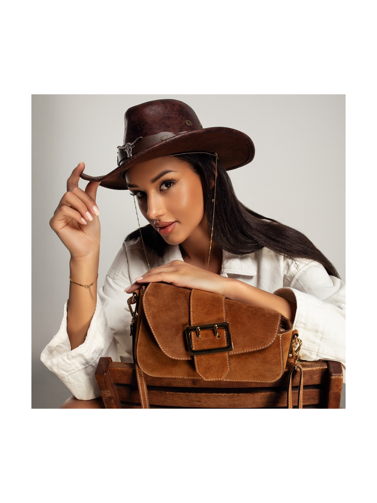 Modna torebka damska ze skóry naturalnej