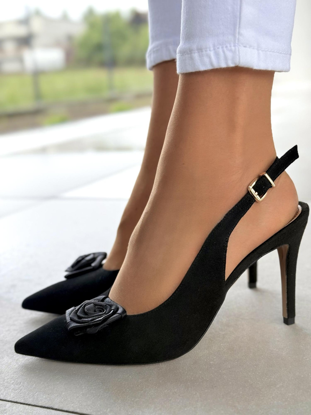 Czółenka OLEKSY ze skóry naturalnej Polskiej produkcji