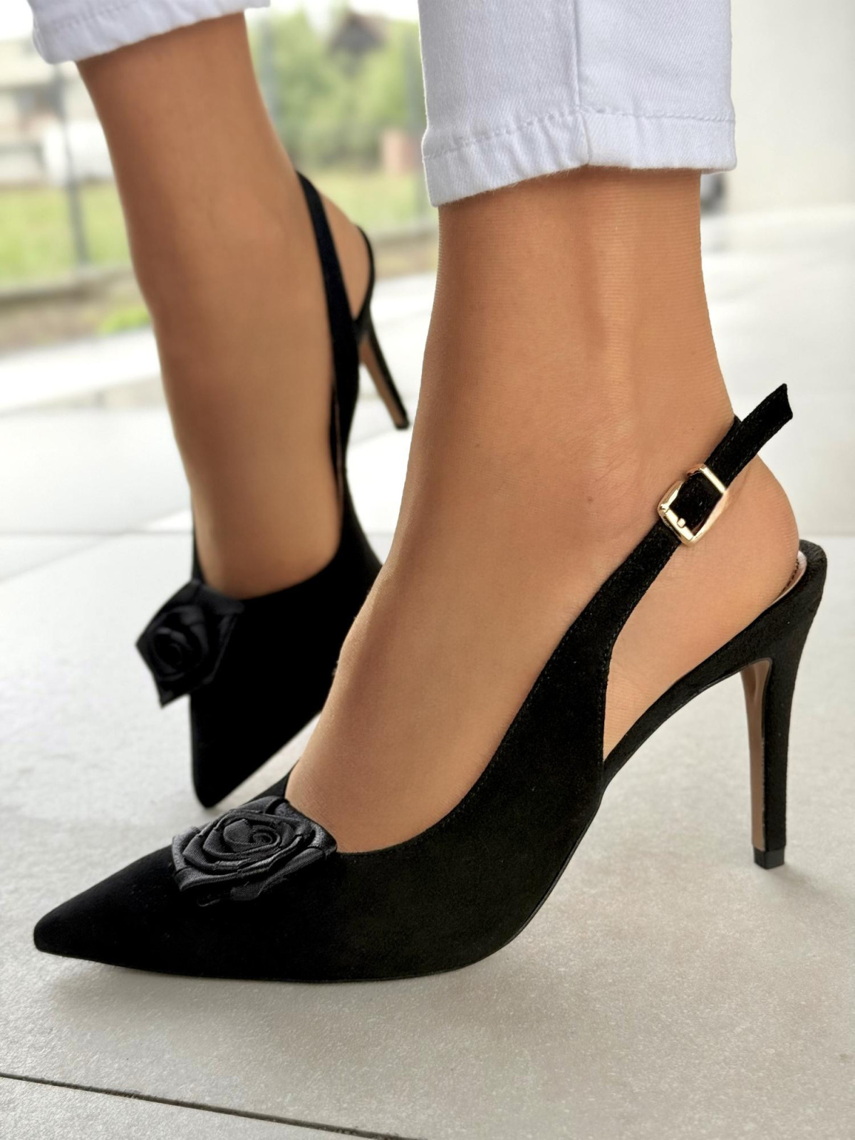 Czółenka OLEKSY ze skóry naturalnej Polskiej produkcji