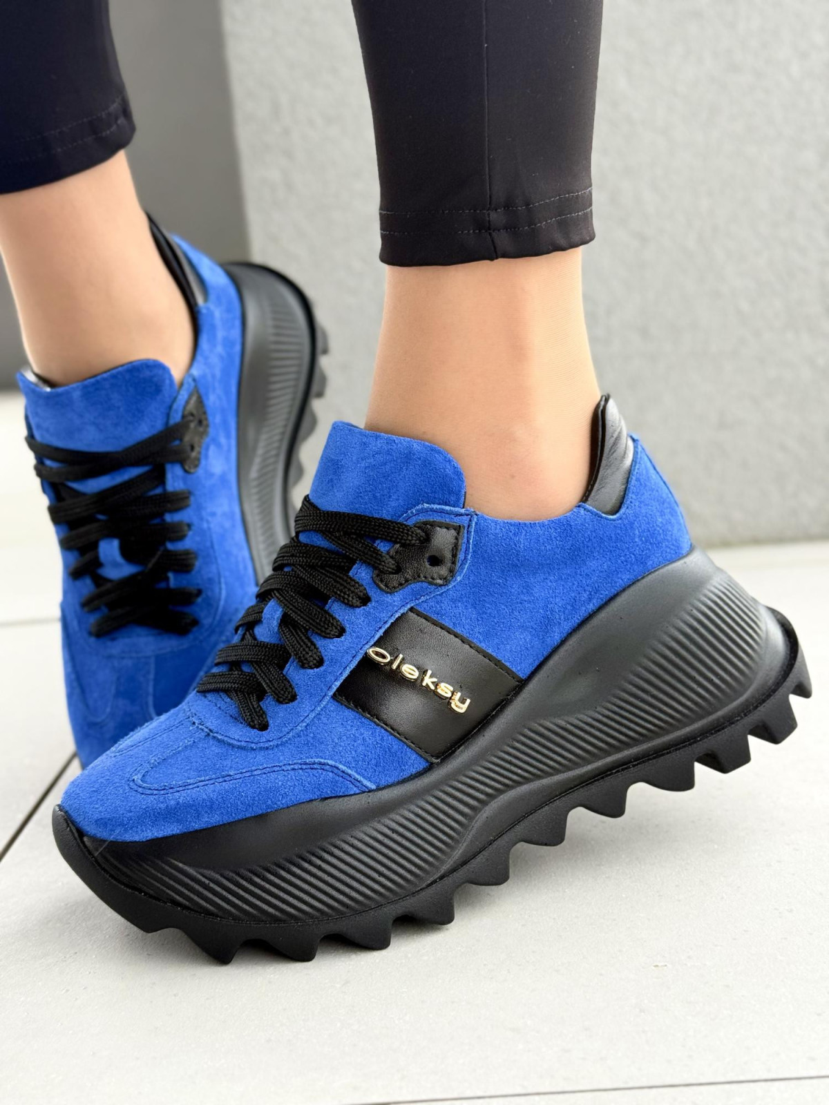 Sneakersy damskie OLEKSY ze skóry naturalnej Polskiej produkcji