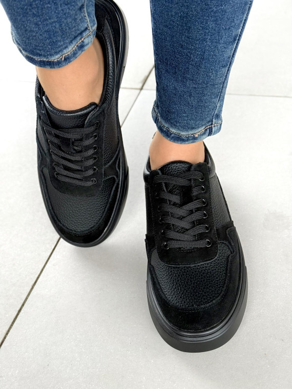 Sneakersy męskie ze skóry naturalnej