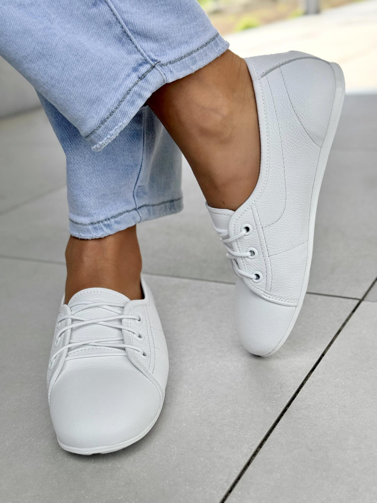 Sneakersy damskie OLEKSY ze skóry naturalnej Polskiej produkcji