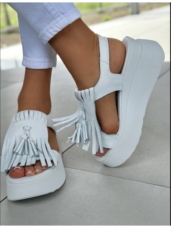 Sandałki damskie OLEKSY ze skóry naturalnej Polskiej produkcji