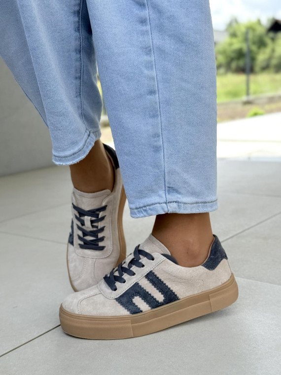 Sneakersy damskie ze skóry naturalnej