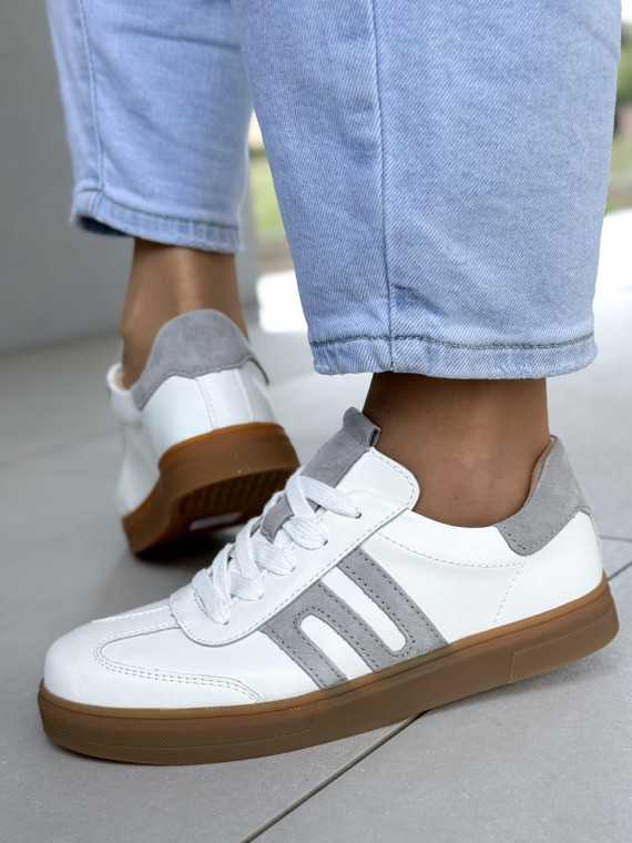 Sneakersy damskie ze skóry naturalnej