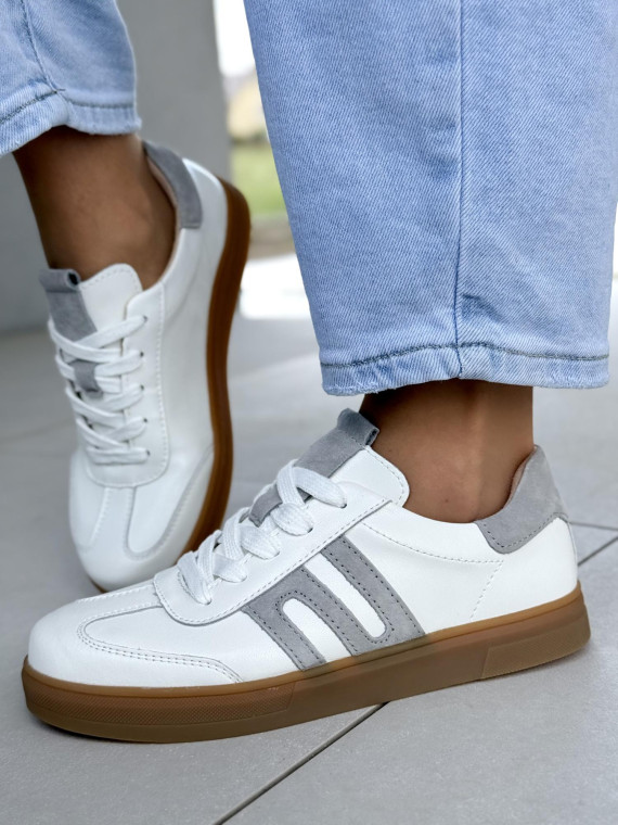 Sneakersy damskie ze skóry naturalnej