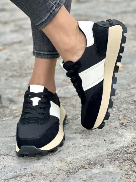 Sneakersy damskie ze skóry naturalnej