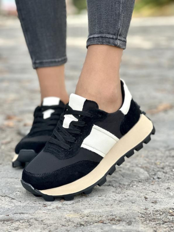 Sneakersy damskie ze skóry naturalnej