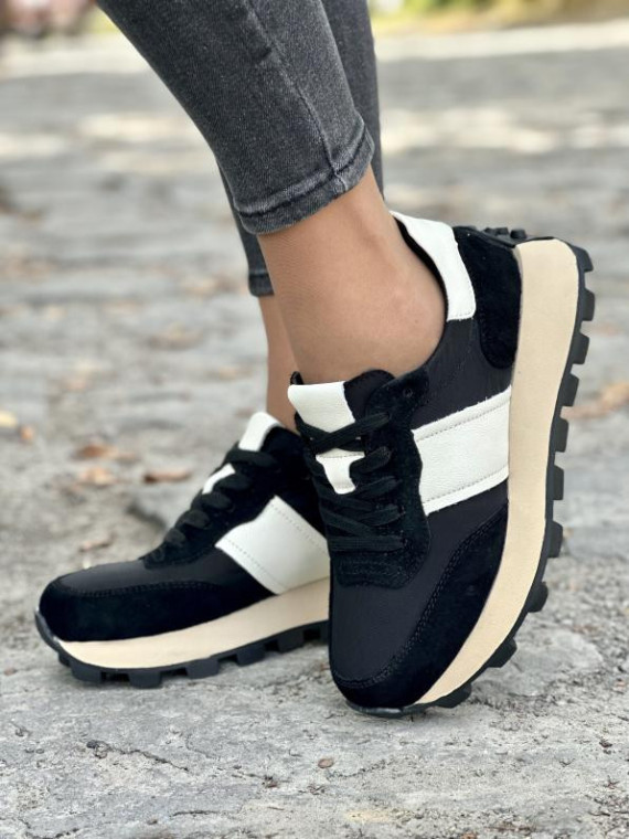 Sneakersy damskie ze skóry naturalnej