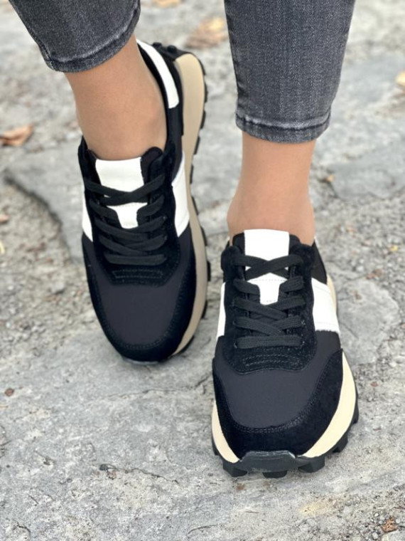 Sneakersy damskie ze skóry naturalnej