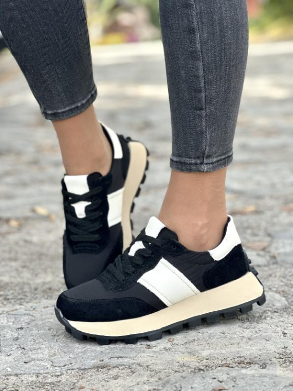 Sneakersy damskie ze skóry naturalnej