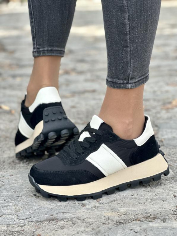 Sneakersy damskie ze skóry naturalnej