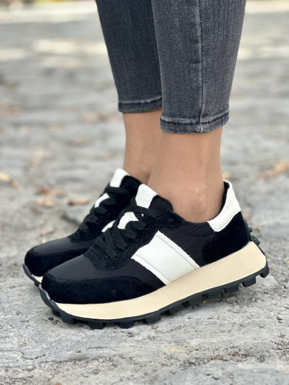 Sneakersy damskie ze skóry naturalnej