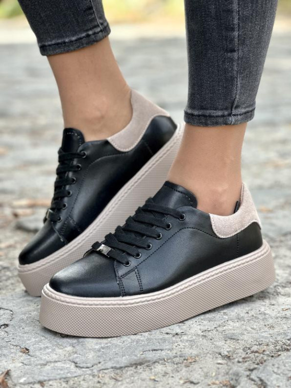 Sneakersy damskie ze skóry naturalnej