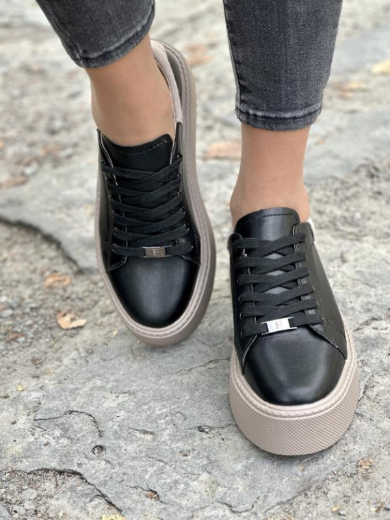 Sneakersy damskie ze skóry naturalnej