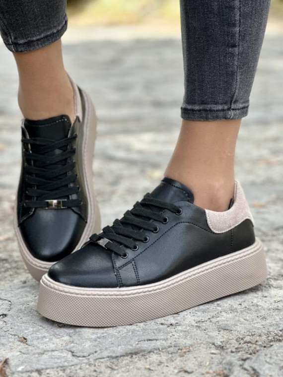 Sneakersy damskie ze skóry naturalnej