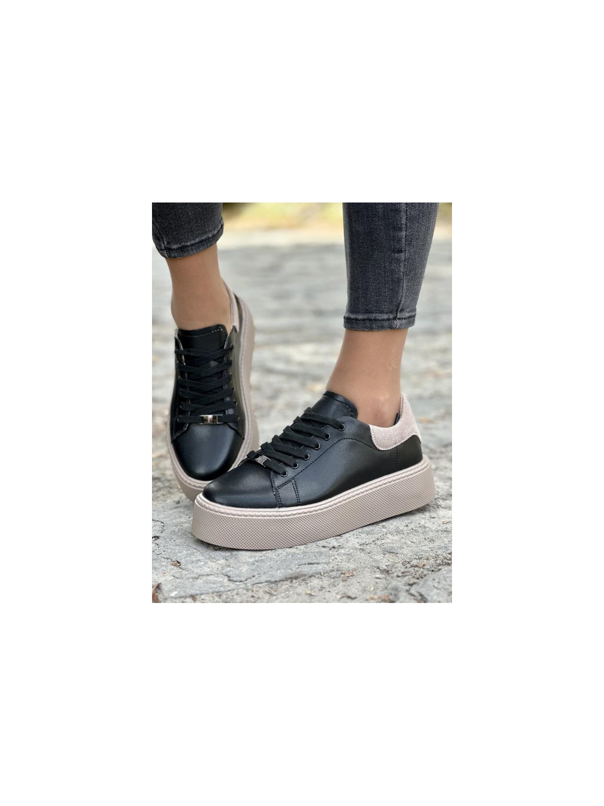 Sneakersy damskie ze skóry naturalnej