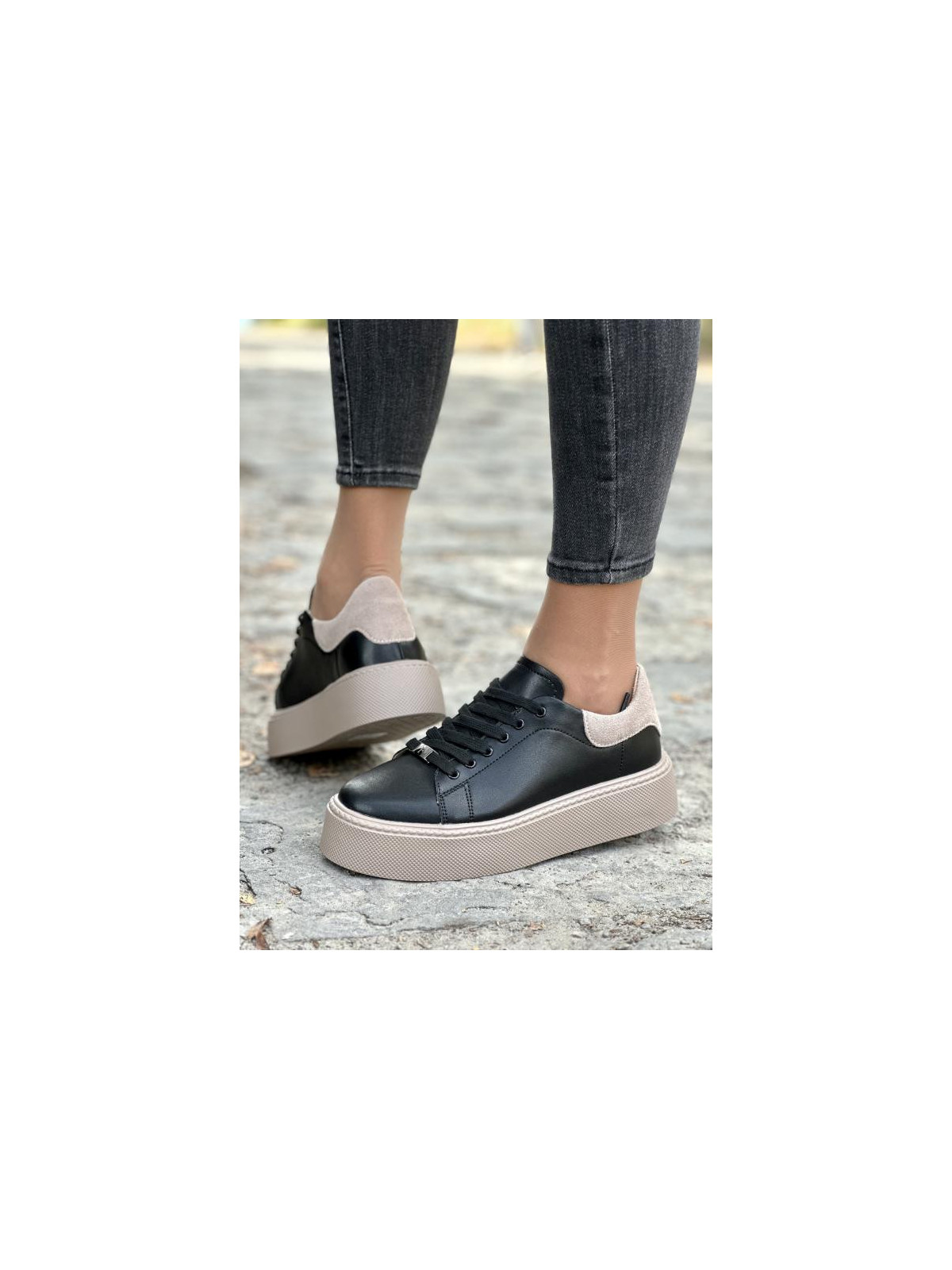 Sneakersy damskie ze skóry naturalnej