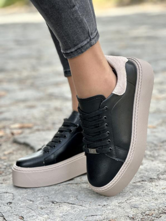 Sneakersy damskie ze skóry naturalnej