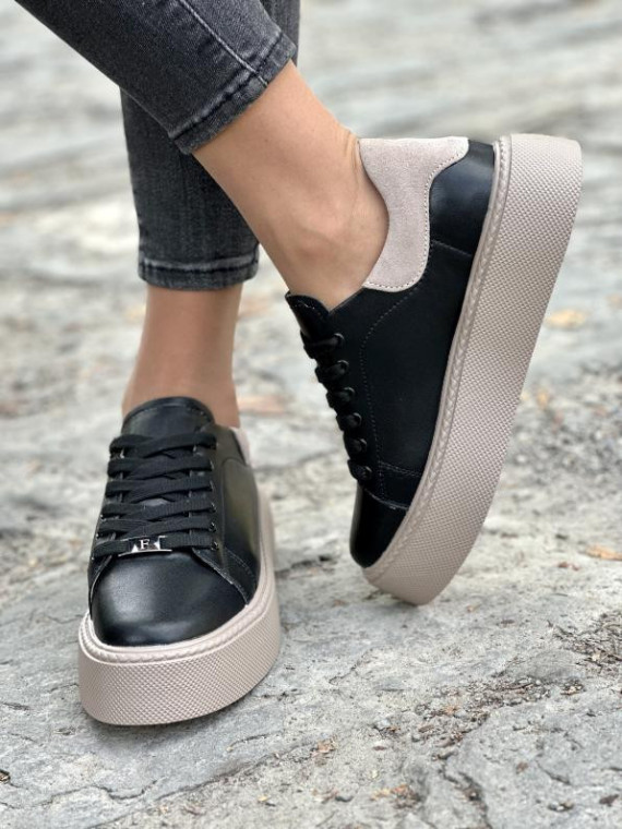 Sneakersy damskie ze skóry naturalnej