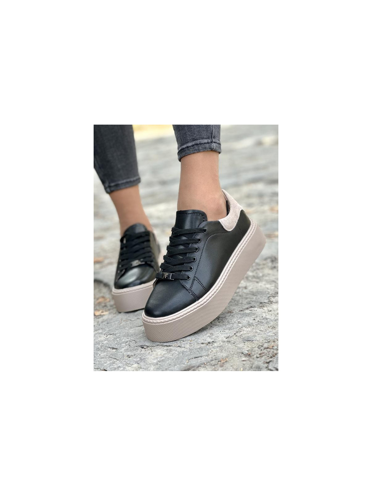 Sneakersy damskie ze skóry naturalnej