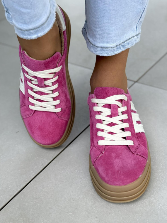 Sneakersy damskie ze skóry naturalnej