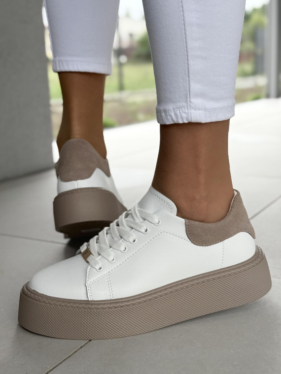 Sneakersy damskie ze skóry naturalnej