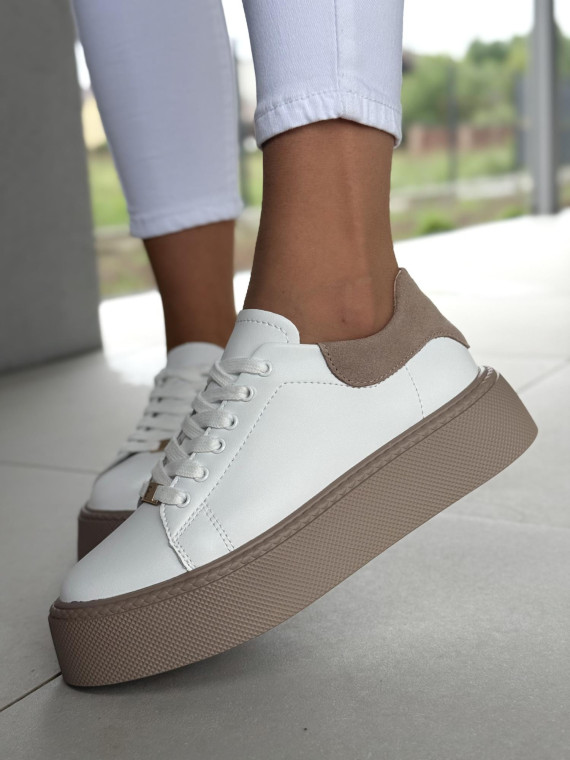 Sneakersy damskie ze skóry naturalnej