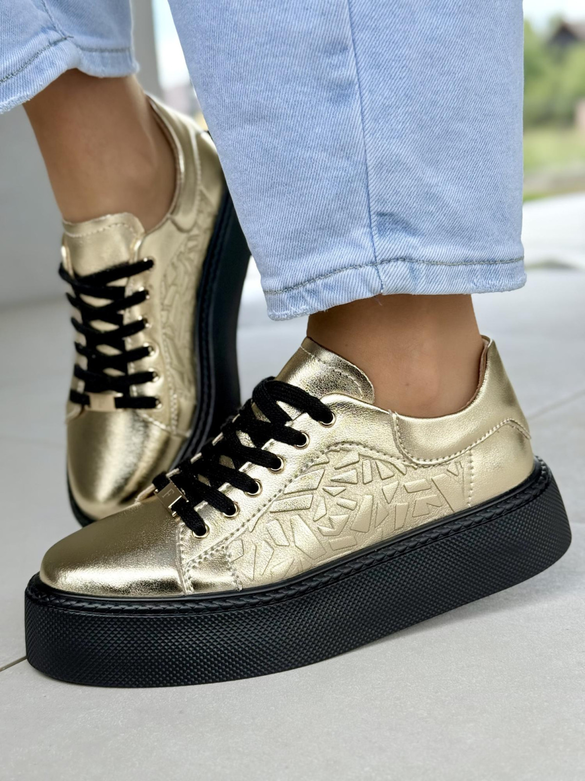 Sneakersy damskie ze skóry naturalnej