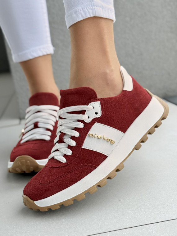 Sneakersy damskie OLEKSY ze skóry naturalnej Polskiej produkcji