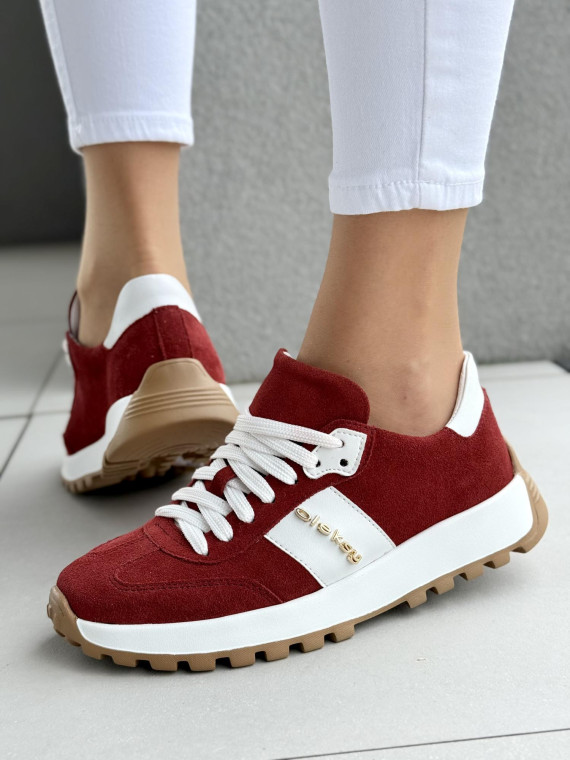 Sneakersy damskie OLEKSY ze skóry naturalnej Polskiej produkcji