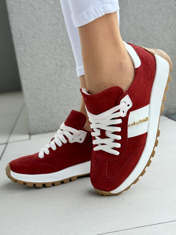 Sneakersy damskie OLEKSY ze skóry naturalnej Polskiej produkcji