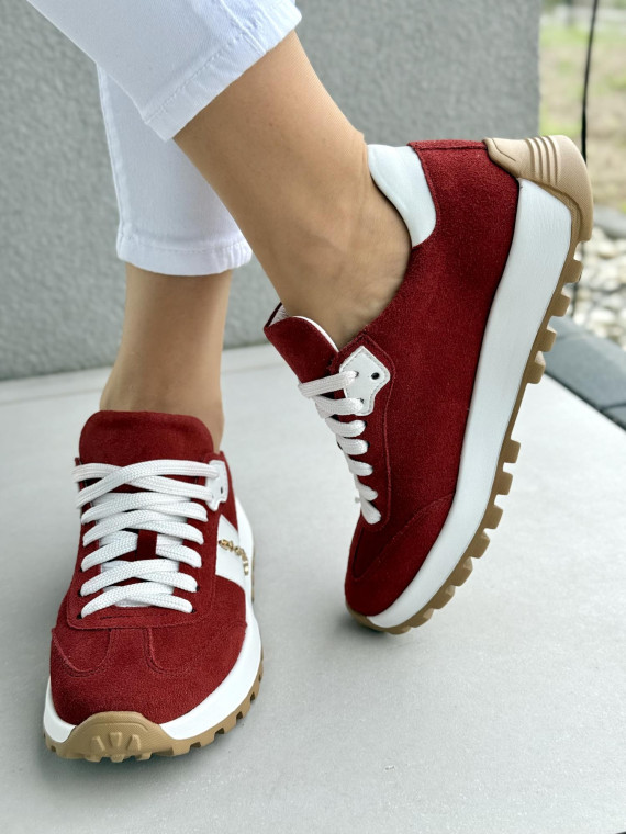 Sneakersy damskie OLEKSY ze skóry naturalnej Polskiej produkcji