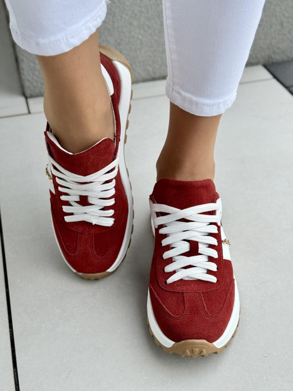 Sneakersy damskie OLEKSY ze skóry naturalnej Polskiej produkcji