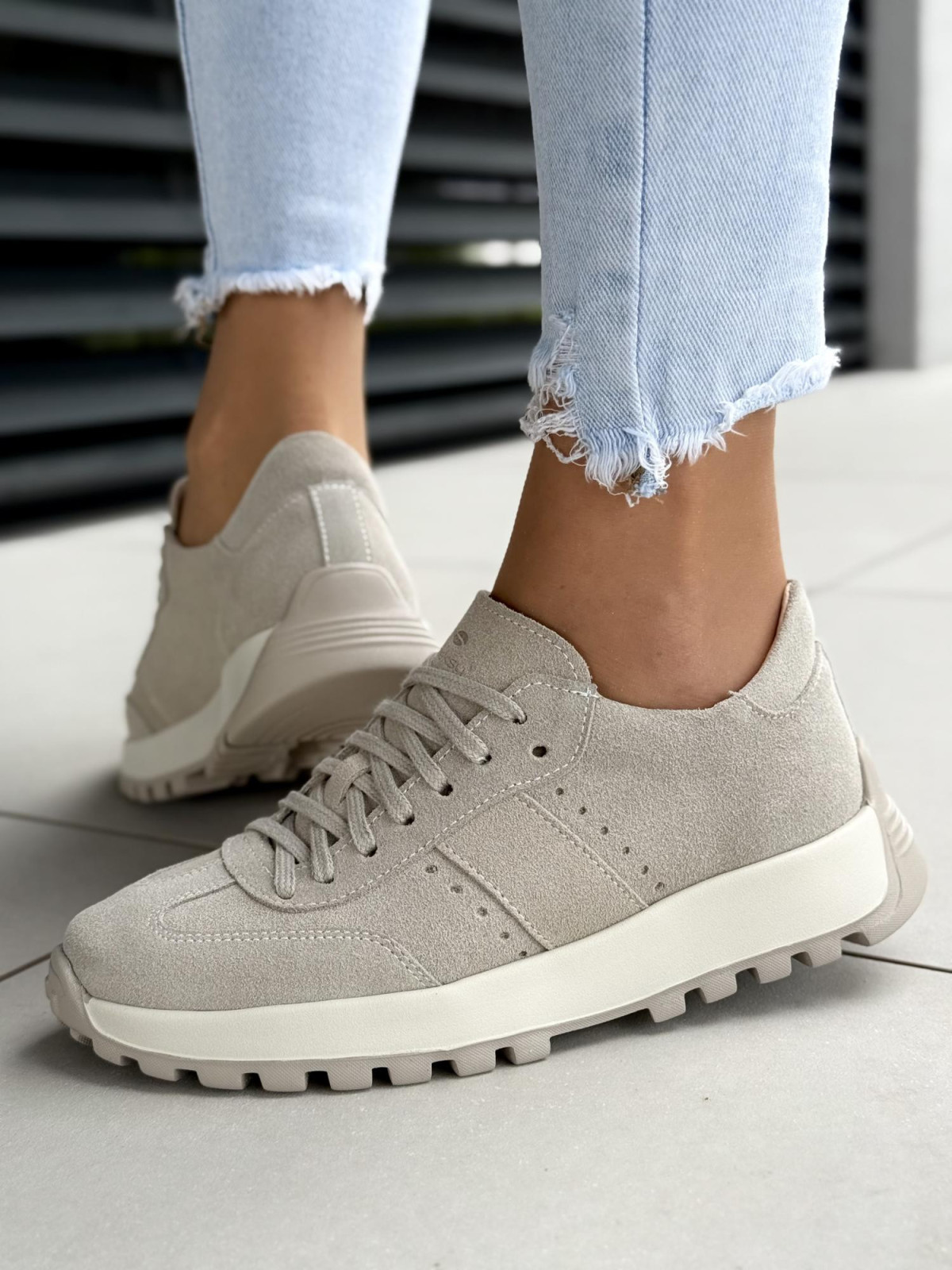 Sneakersy damskie OLEKSY ze skóry naturalnej Polskiej produkcji