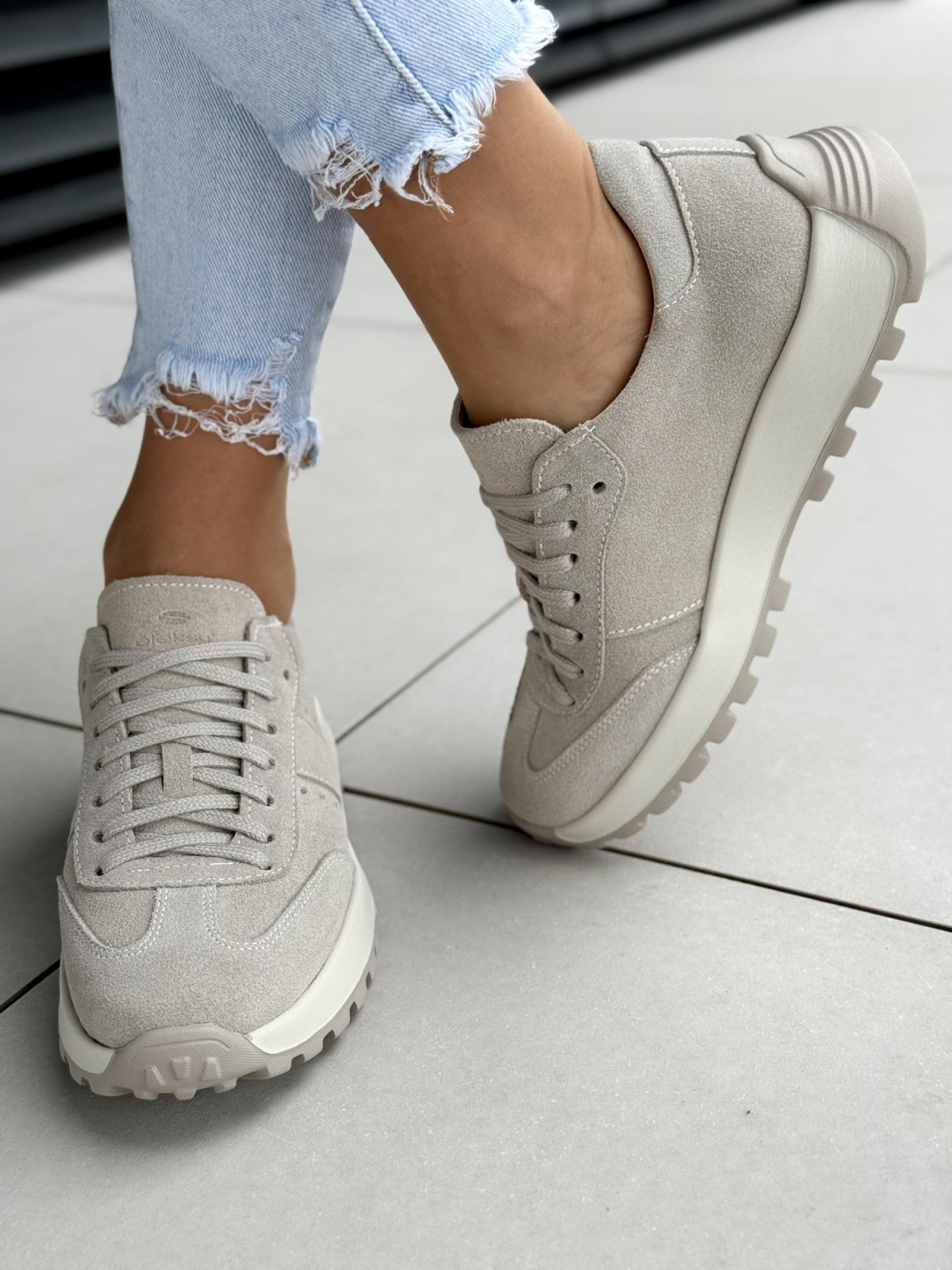 Sneakersy damskie OLEKSY ze skóry naturalnej Polskiej produkcji