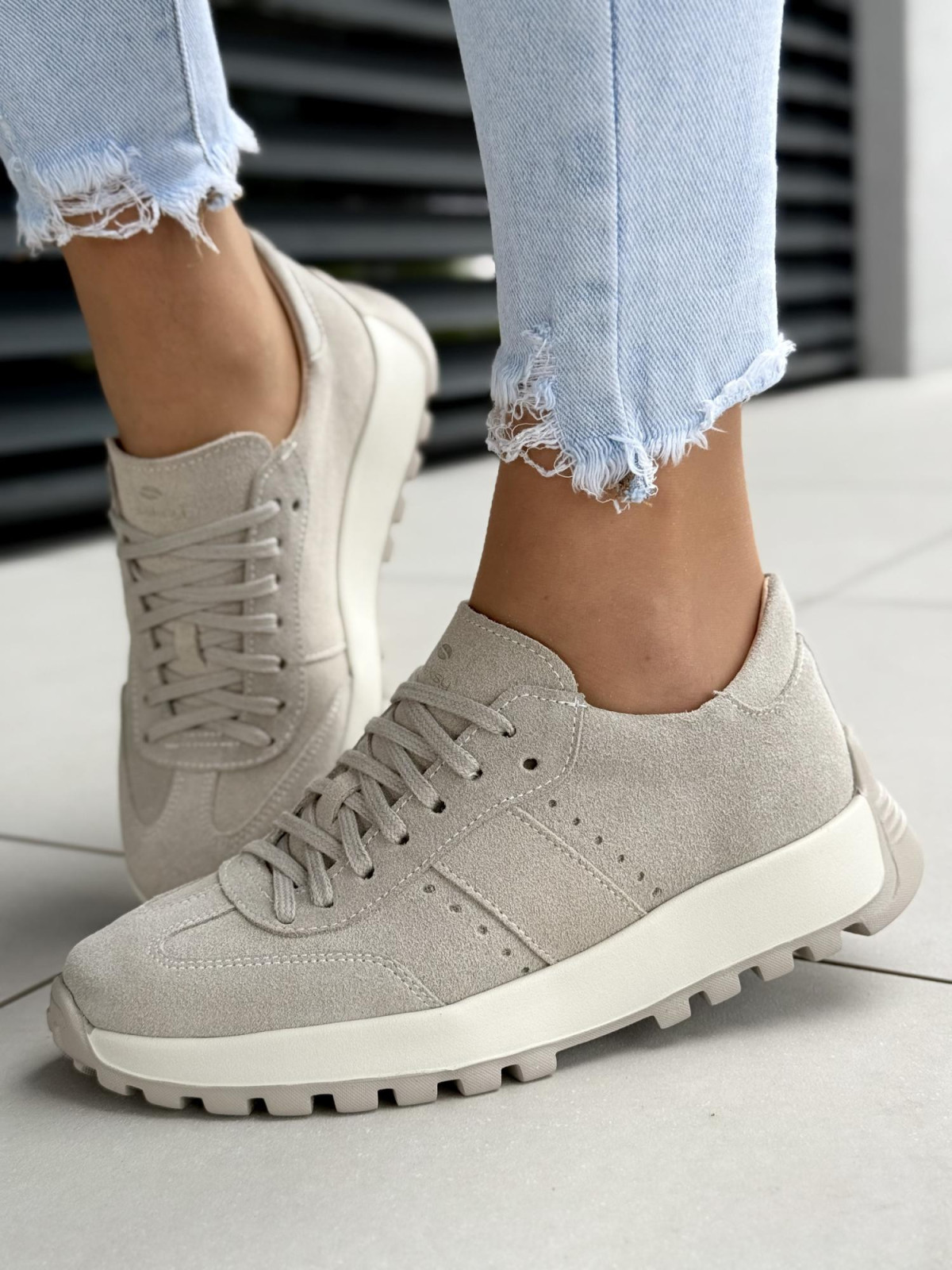 Sneakersy damskie OLEKSY ze skóry naturalnej Polskiej produkcji