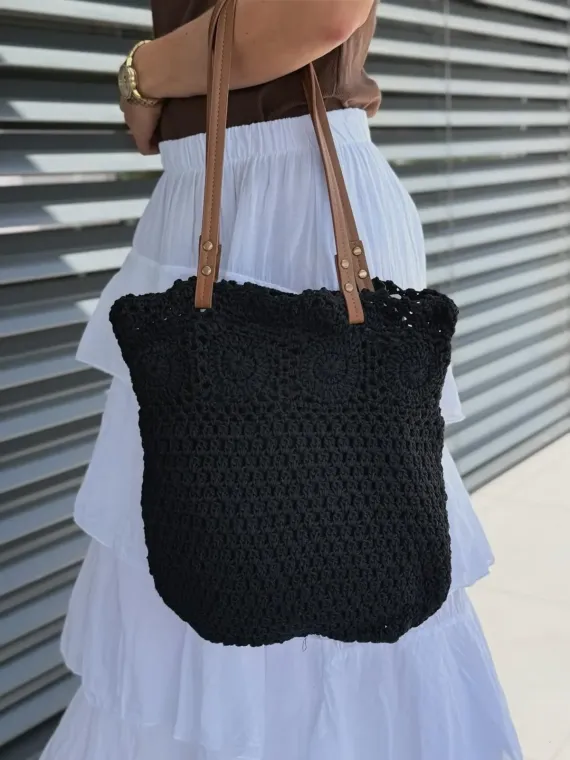 Modna czarna torebka damska