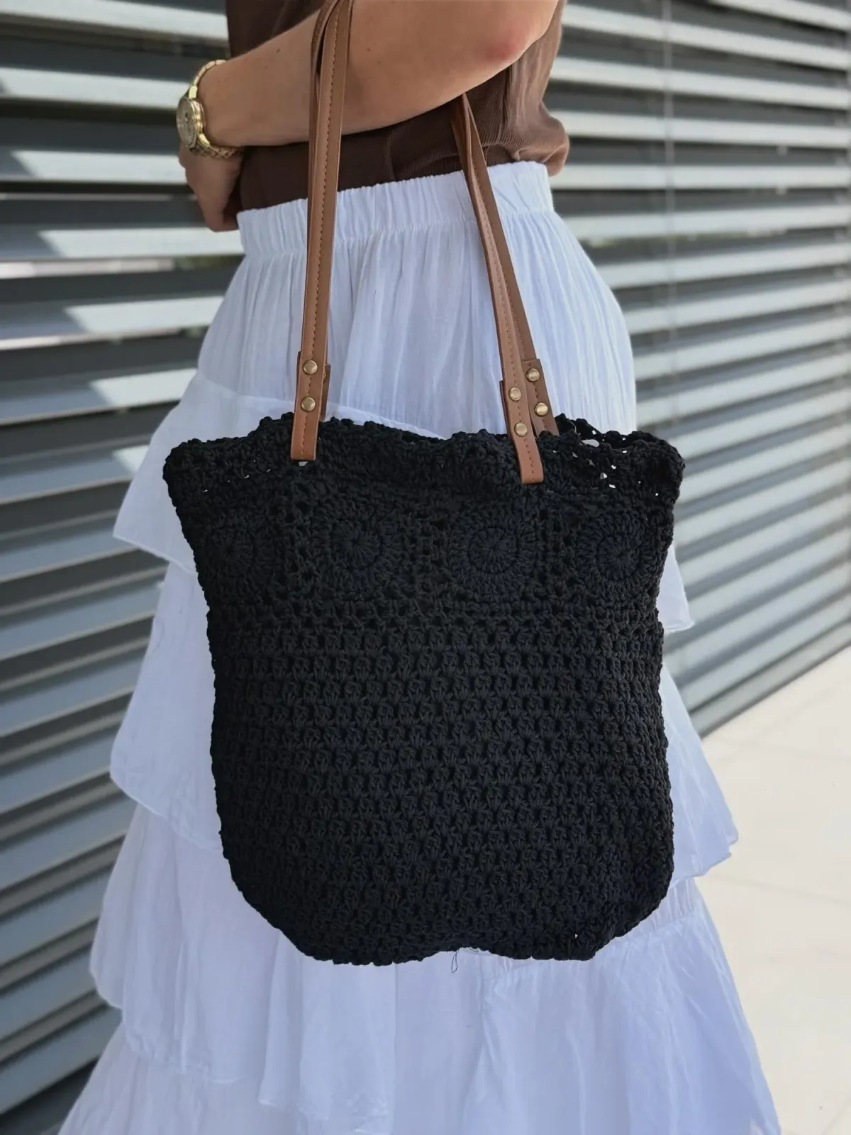 Modna czarna torebka damska