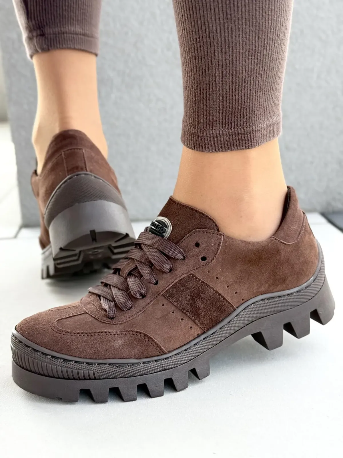 Trapery damskie OLEKSY ze skóry naturalnej Polskiej produkcji