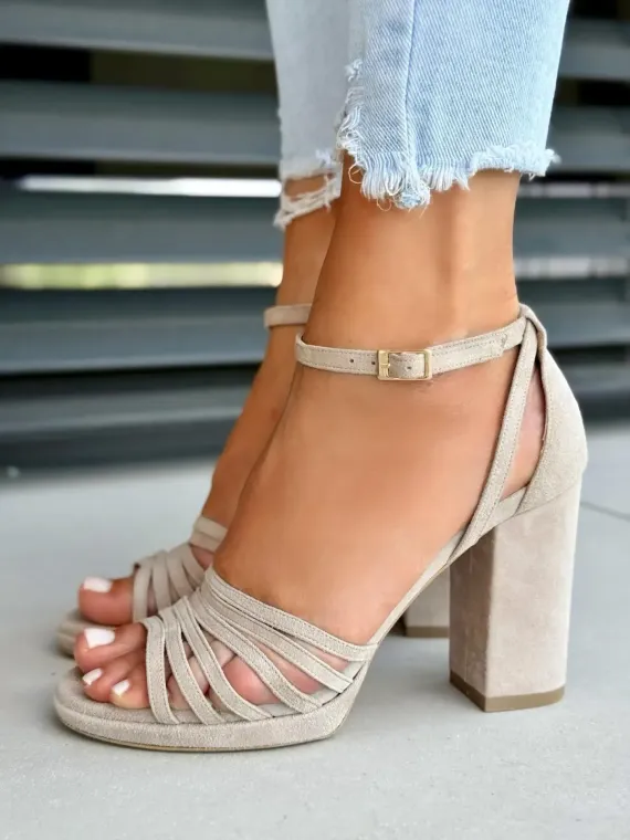 Sandały damskie OLEKSY ze skóry naturalnej Polskiej produkcji