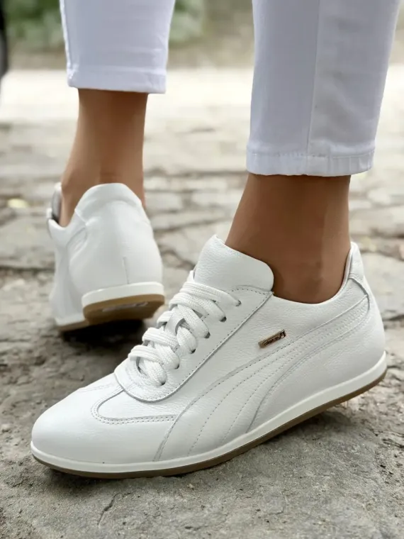 Sneakersy damskie OLEKSY ze skóry naturalnej Polskiej produkcji