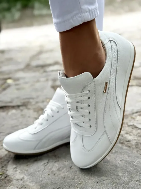 Sneakersy damskie OLEKSY ze skóry naturalnej Polskiej produkcji