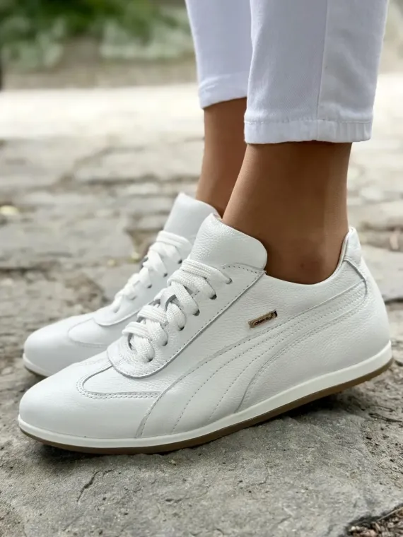 Sneakersy damskie OLEKSY ze skóry naturalnej Polskiej produkcji