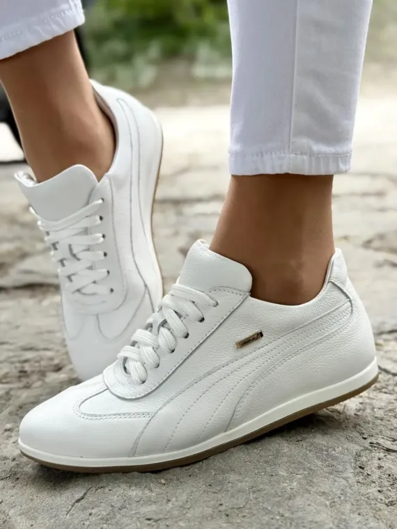 Sneakersy damskie OLEKSY ze skóry naturalnej Polskiej produkcji