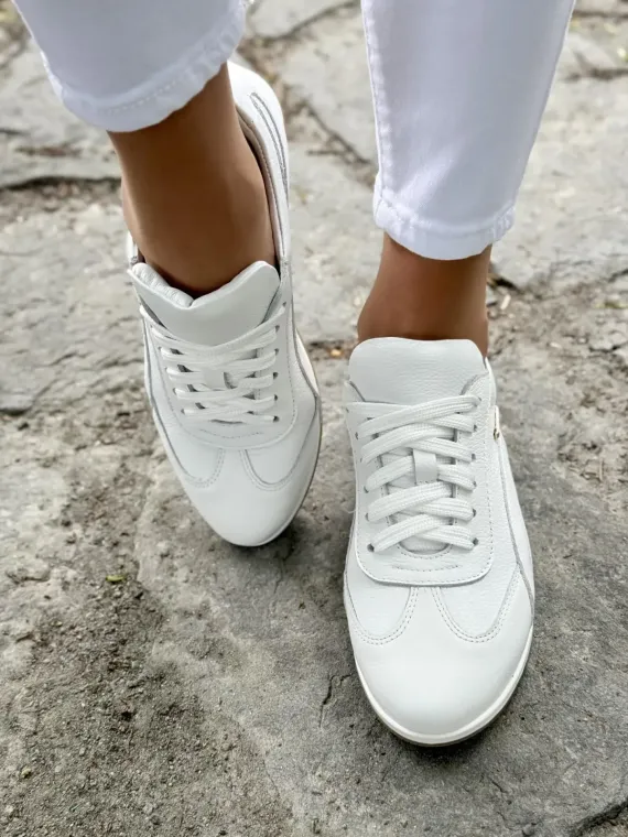 Sneakersy damskie OLEKSY ze skóry naturalnej Polskiej produkcji